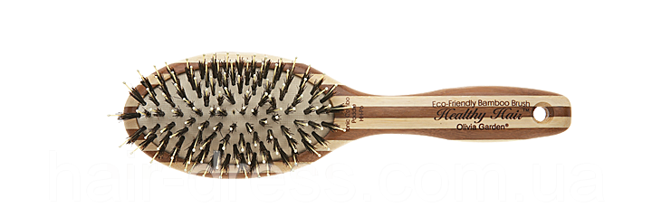 Щётка для волос бамбуковая со щетиной Оlivia Garden OGBHHP6