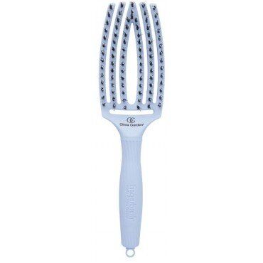 Щітка для волосся комбінована Olivia Garden Finger Brush Combo Medium PASTEL Blue OGBFBCPB